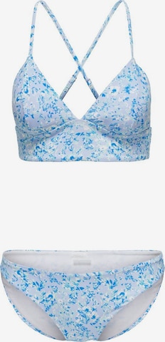 ONLY Bralette Bikini in Blue: front