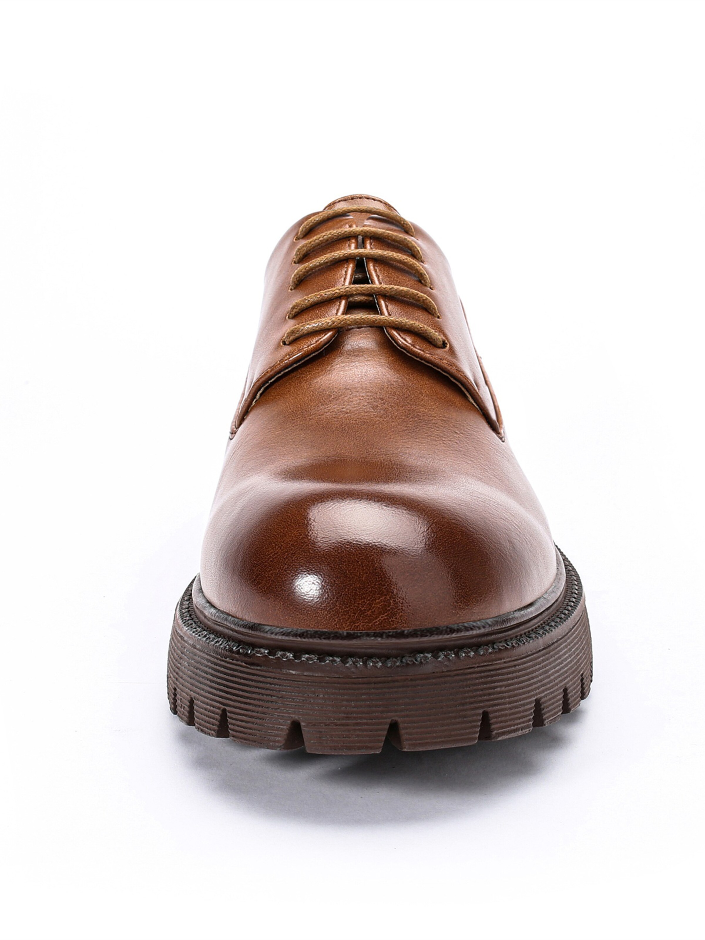 ALLTHEMEN Schnürschuh 'Schicht'‌‌‌‌‌‌‌‌‌‌ in Braun