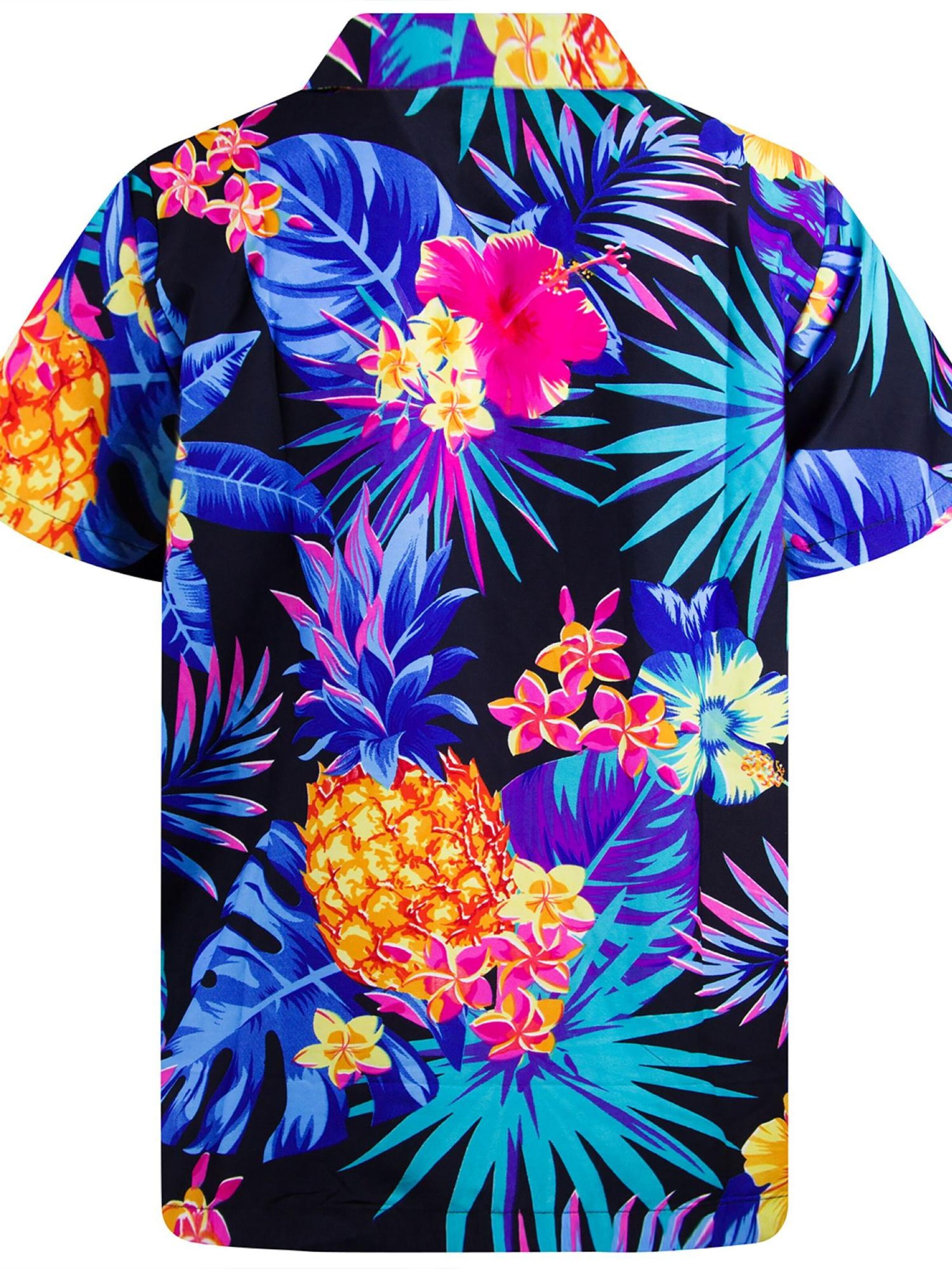 King Kameha Shirt 'Pineapple' in Blue