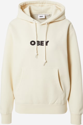 Obey Sweatshirt in Beige: predná strana