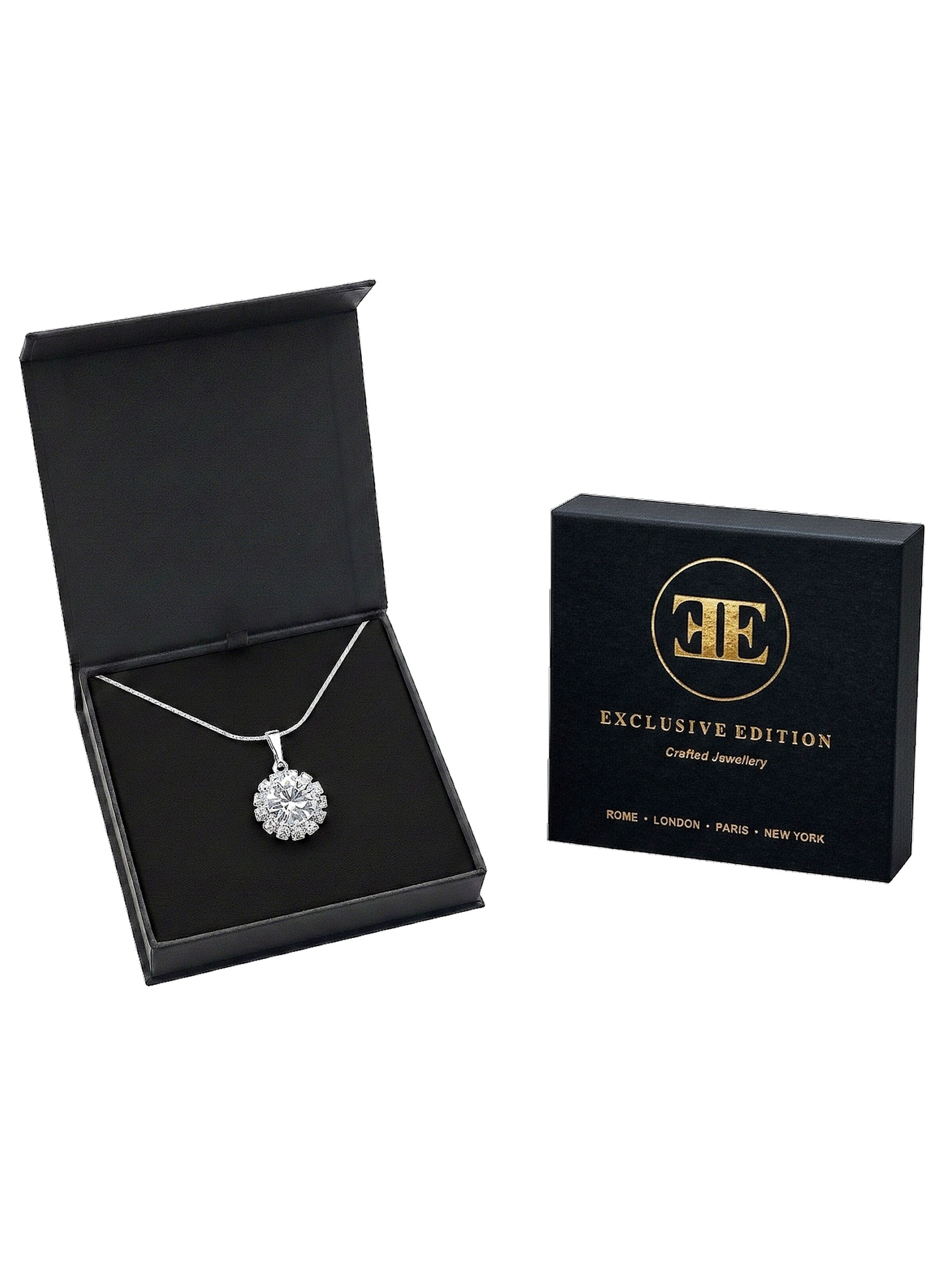 EXCLUSIVE EDITION Řetízek 'Saton adorned with Swarovski crystals' – průhledná
