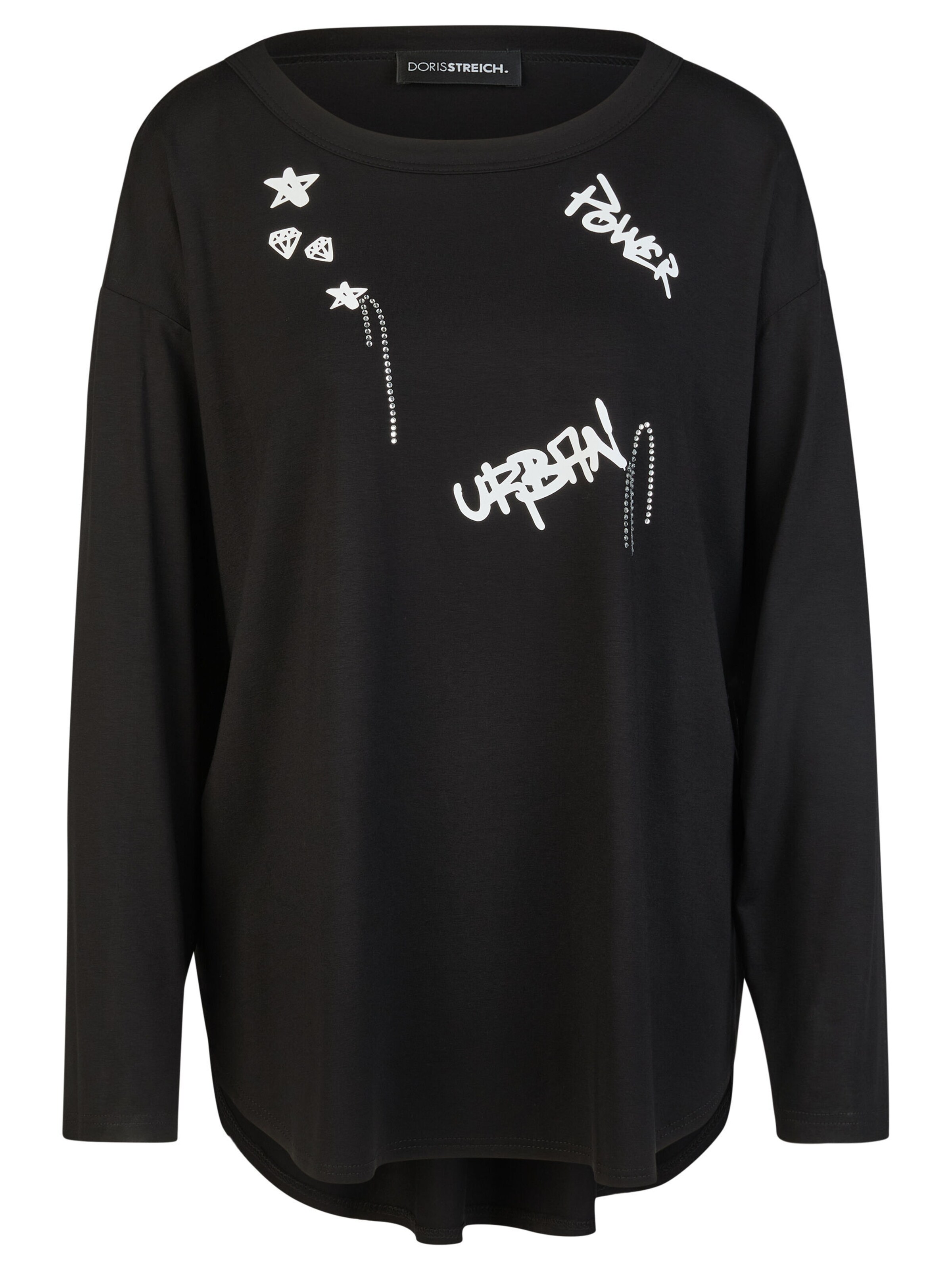 T-shirt Doris Streich en noir : devant
