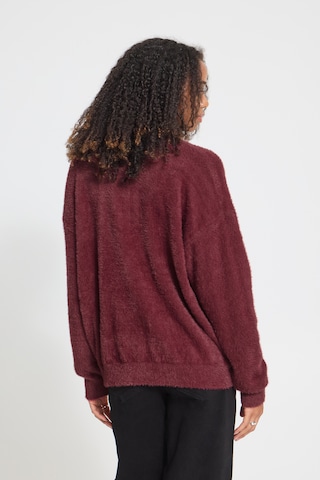 ICHI Gebreid vest 'BRULA' in Rood