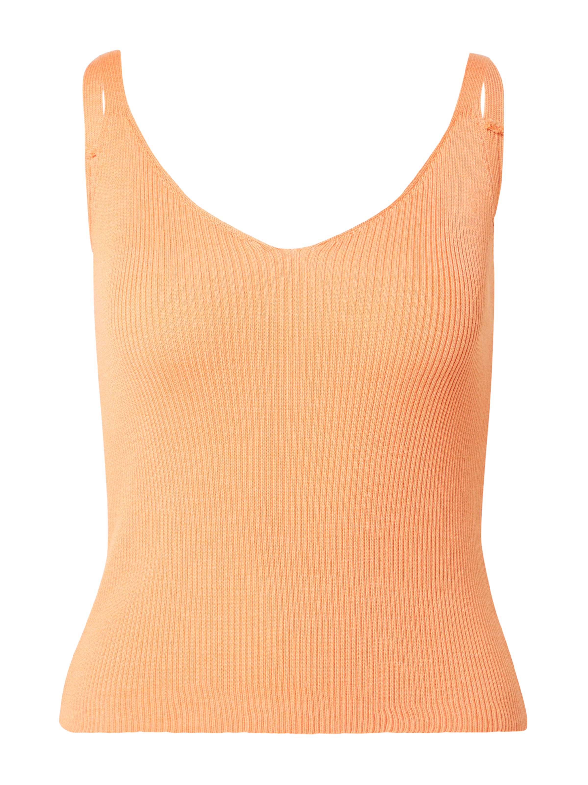 A LOT LESS - Top de punto 'Isabelle' en naranja: frente