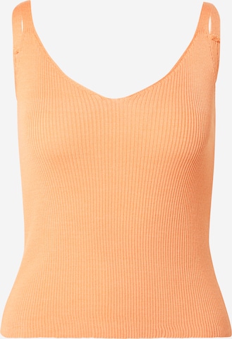 A LOT LESS Knitted Top 'Isabelle' in Orange: front