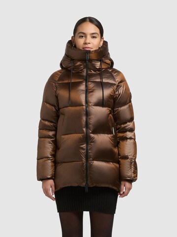 khujo Winter jacket 'Cara' in Brown: front