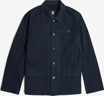 G-STAR Slim fit Button Up Shirt '2 Pocket Overshirt' in Blue: front