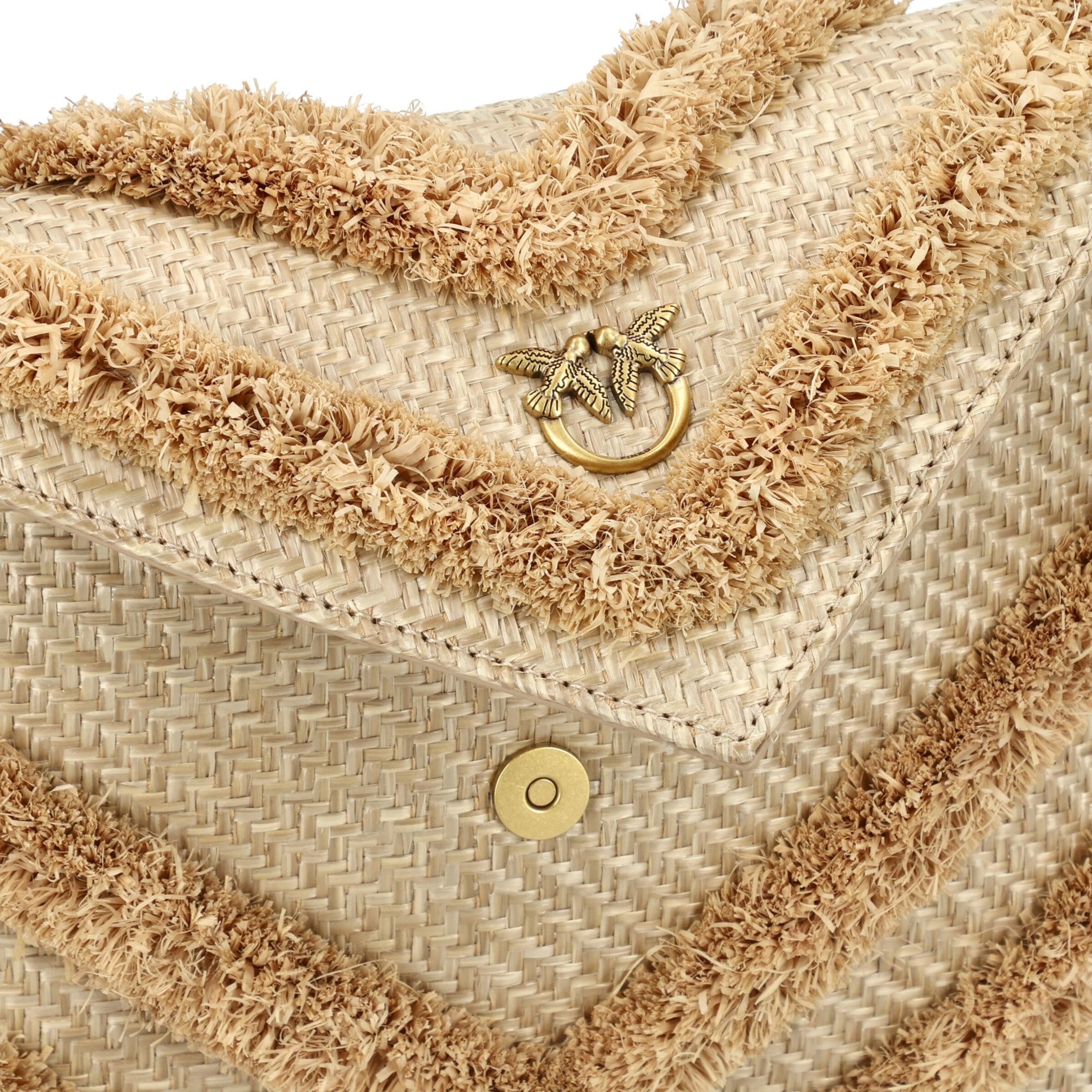 PINKO Clutch 'Flat Purse' in Brown