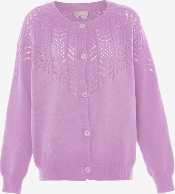 Jalene Вязаная кофта в Лиловый: спереди