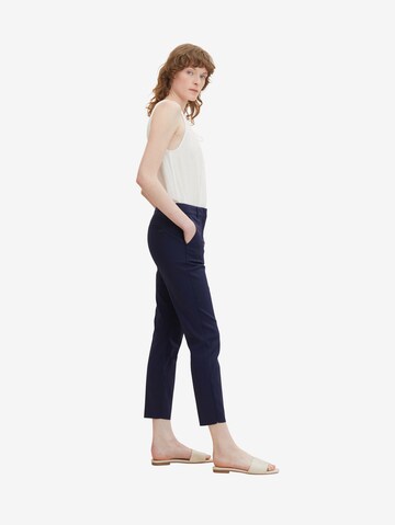 TOM TAILOR Slim fit Trousers 'Mia' in Blue