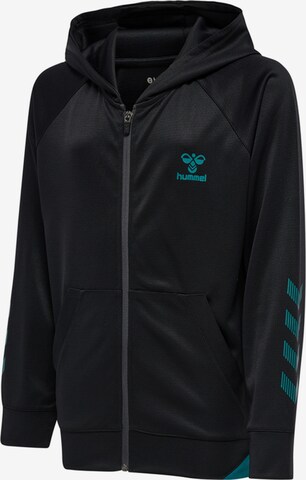 Hummel Athletic Zip-Up Hoodie in Black