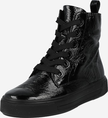 ARA Lace-Up Ankle Boots 'Courtyard' in Black: front