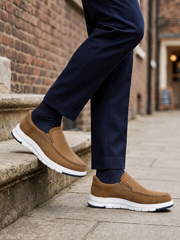 ALLTHEMEN Classic Flats 'Beleg' in Brown