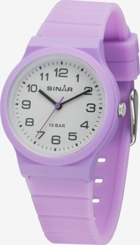 SINAR Analog Watch in Purple: front