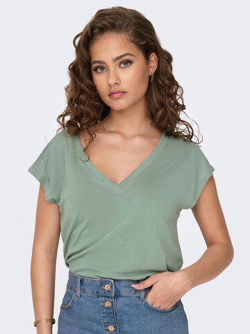 ONLY - Camisa 'Free' em verde: frente