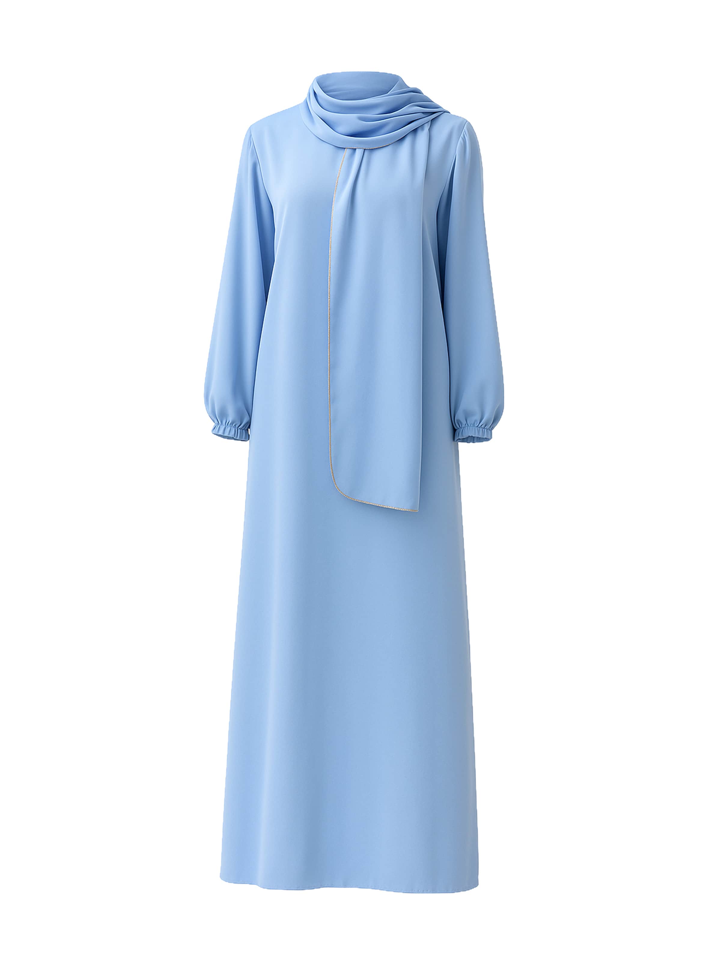 Robe Elara en bleu : devant