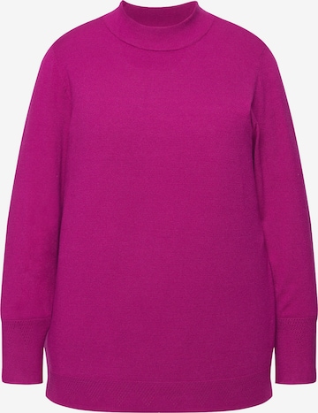 Pull-over Ulla Popken en rose : devant