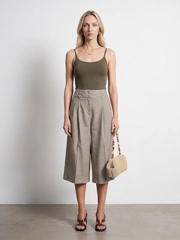 Dilvin Wide leg Broek 'Hose' in Beige