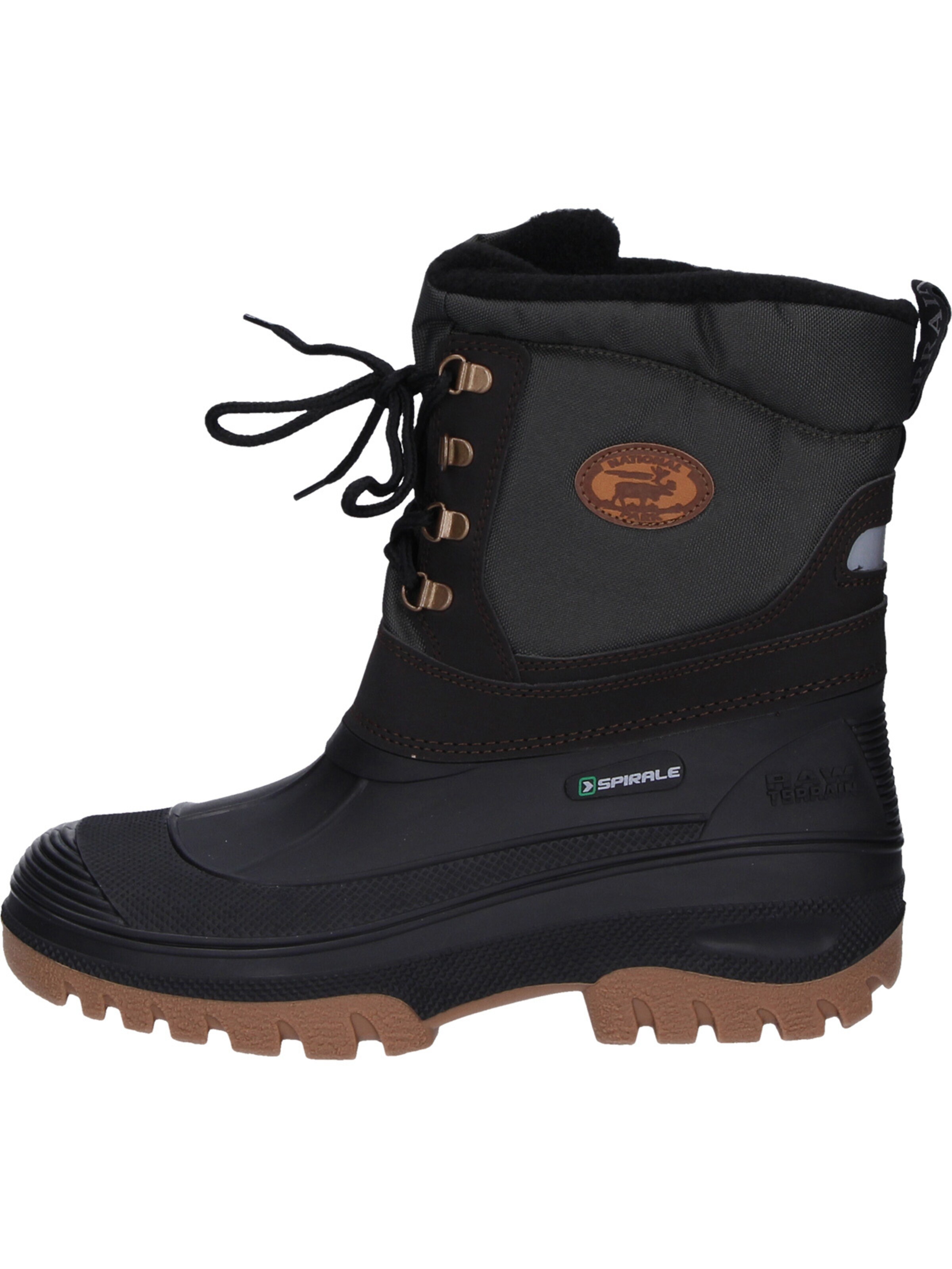 Spirale Snow Boots 'Winterstiefel Pilgrim gefüttert' in Black