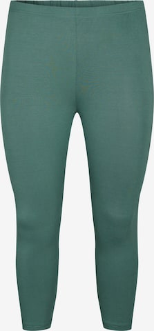 Zizzi Leggings in Groen: voorkant