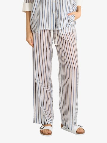 Semicouture Regular Pants 'Lidia' in White: front