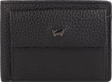 Braun Büffel Wallet 'Theo' in Black: front