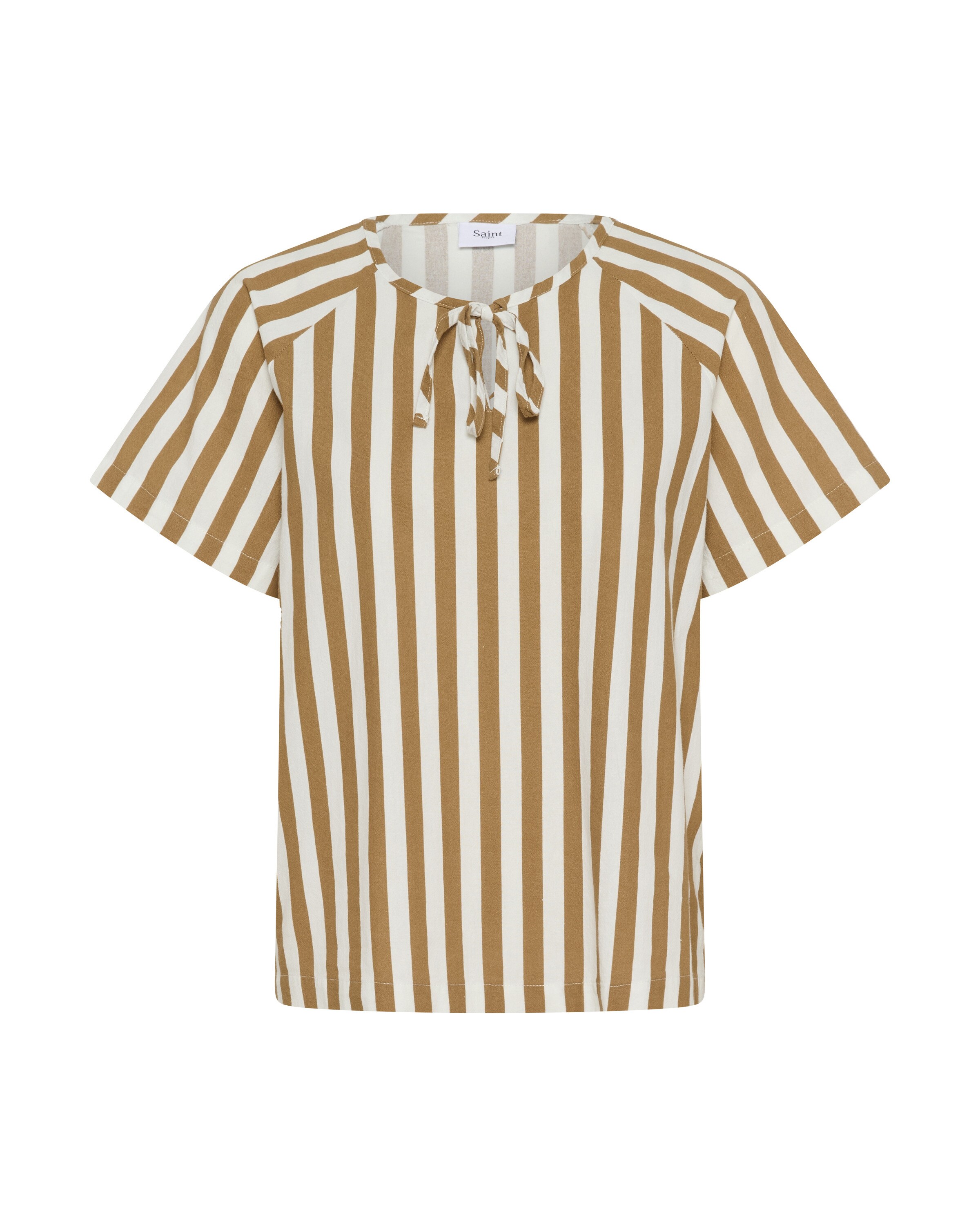 SAINT TROPEZ Blouse 'Zalinda' in Bruin: voorkant