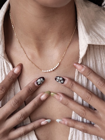 Hey Happiness - Cadena 'Herz Tennis' en oro