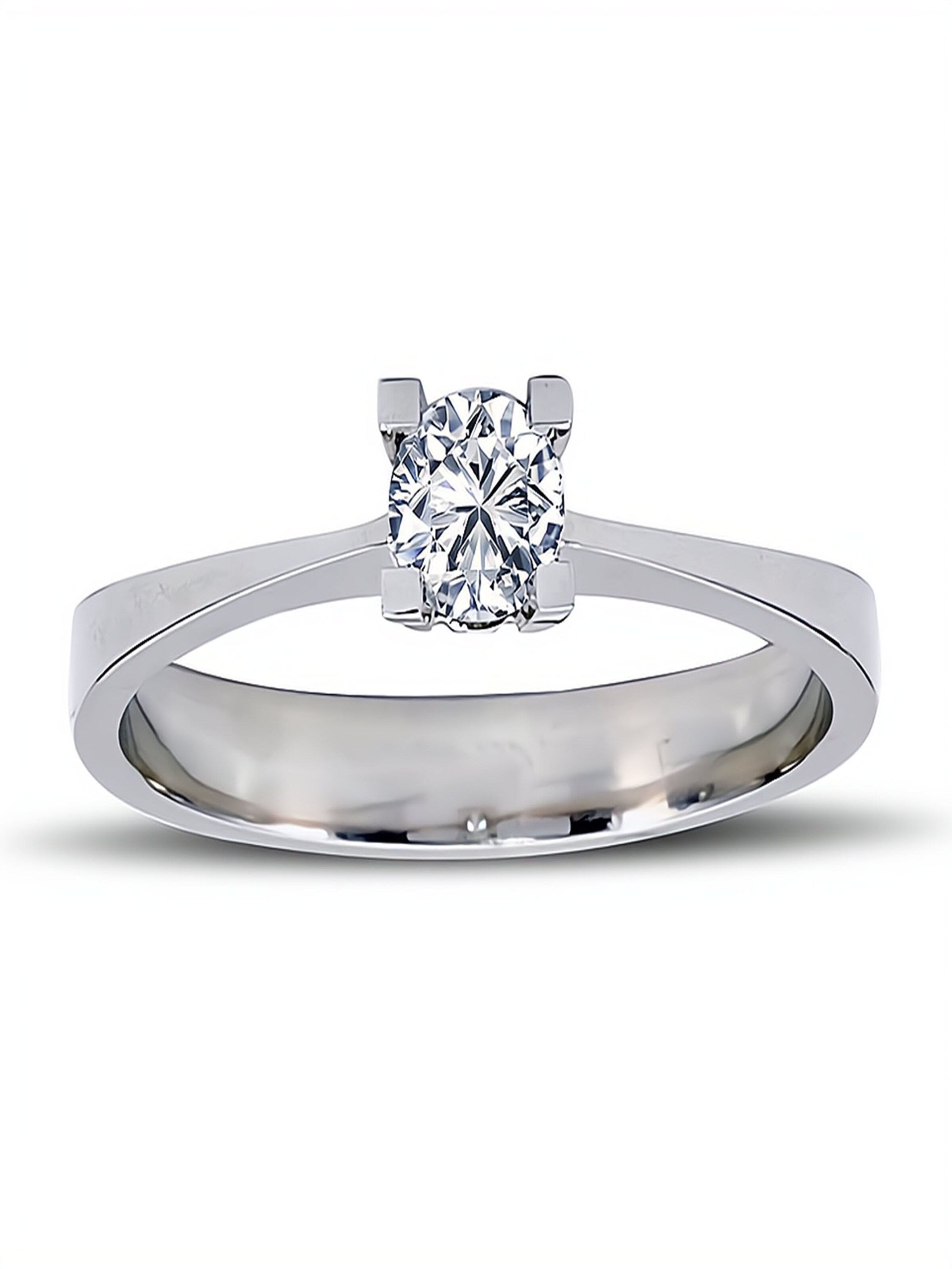 EinStein Diamant Ring in Silver: front