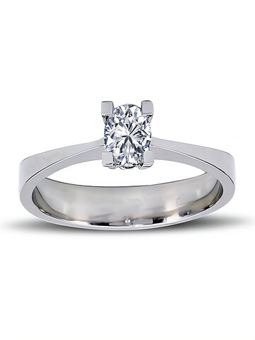 EinStein Diamant Ring in Silver: front