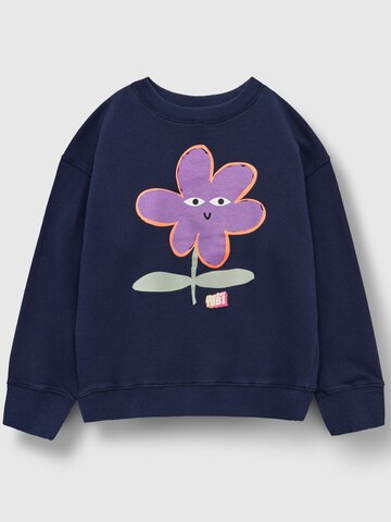 Play Play Pauly Sweatshirt 'CHECKER TOBI'‌‌‌‌‌ in Blau: Vorderseite