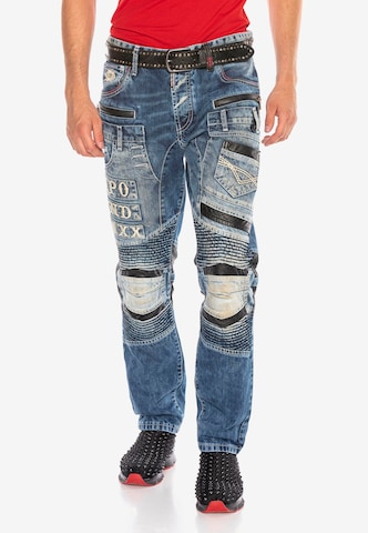 CIPO & BAXX Regular Jeans 'CD637' in Blauw: voorkant