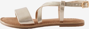 Next Sandale in Gold: Vorderseite