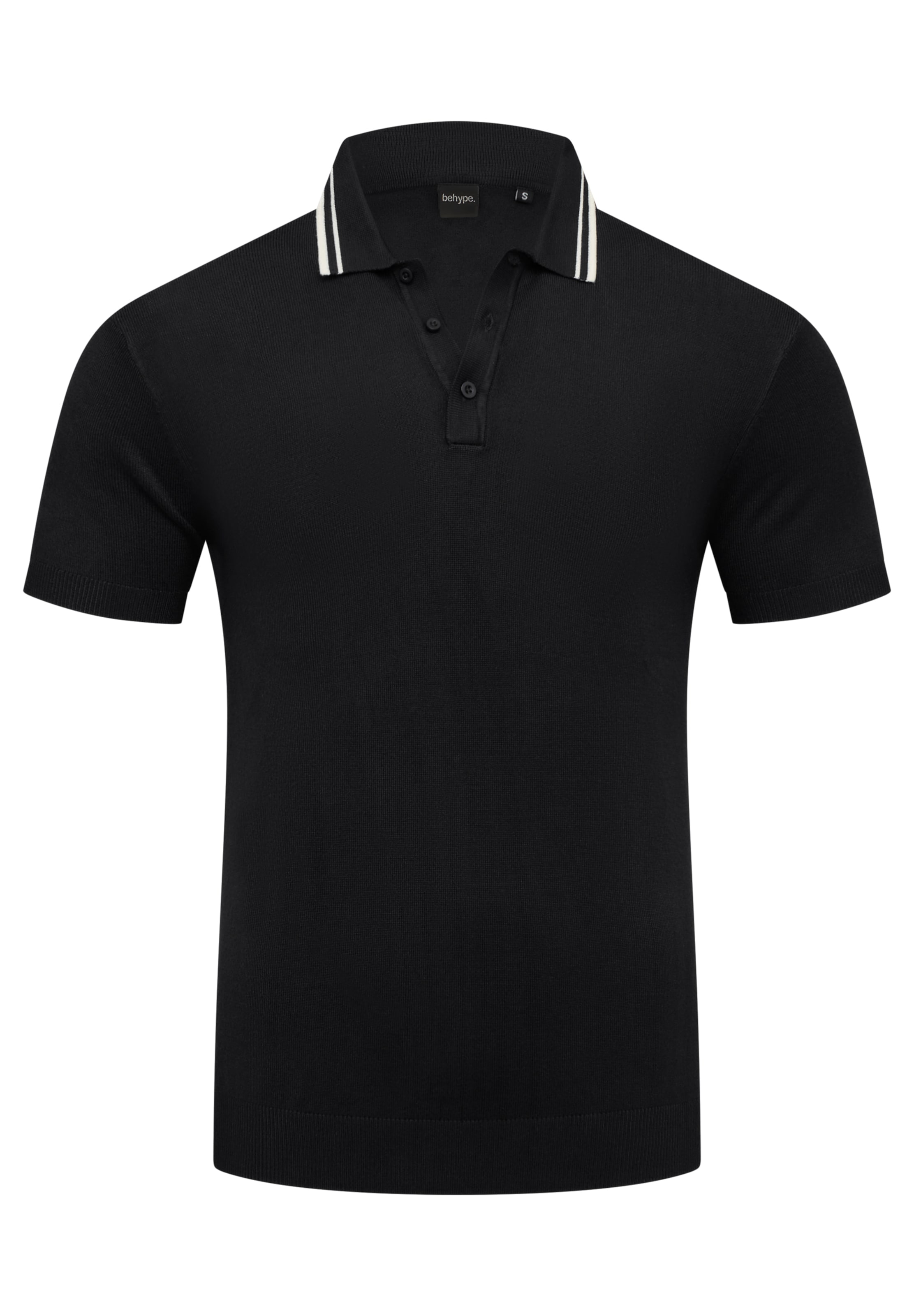 behype Shirt in Schwarz: Vorderseite