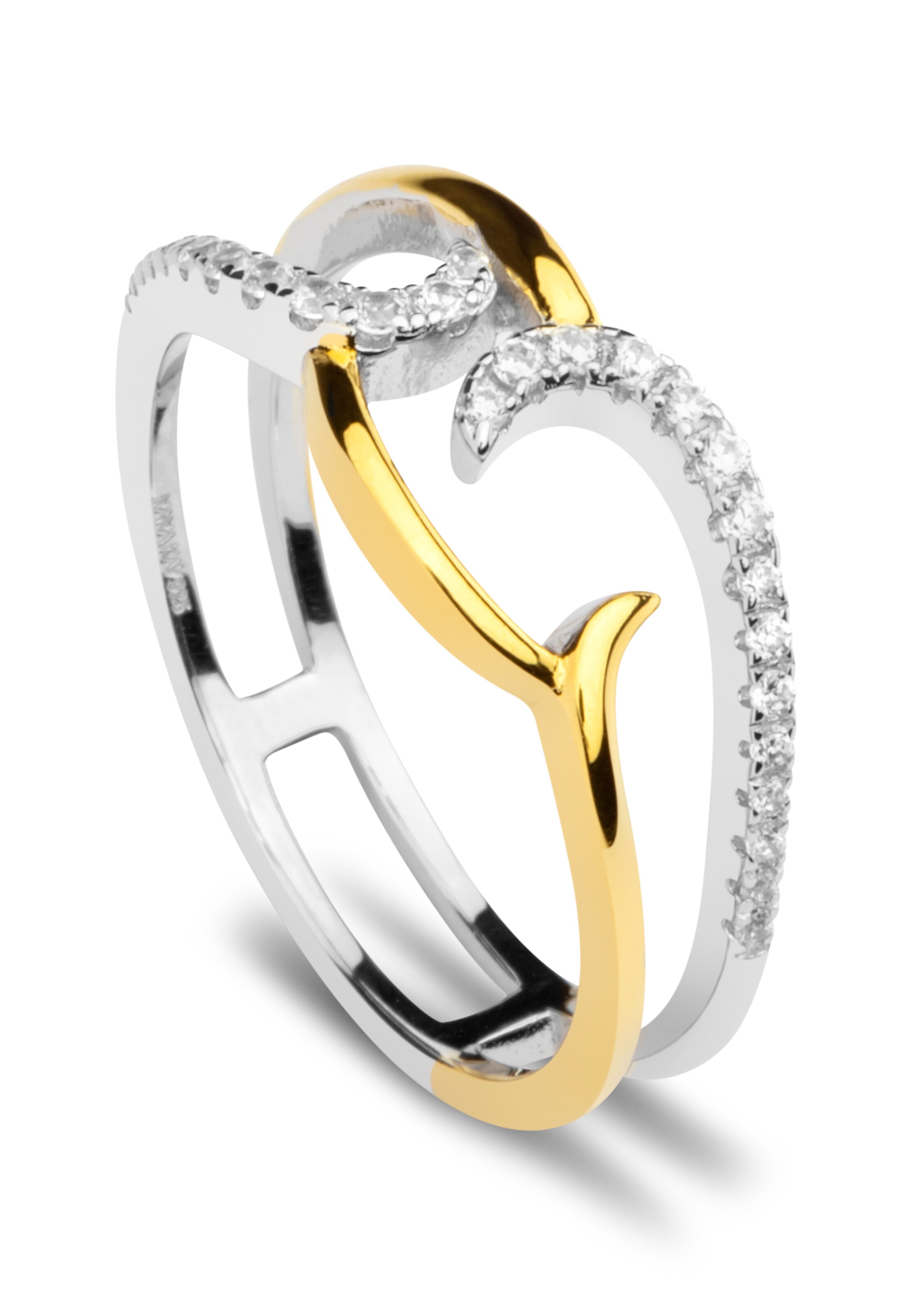 Nana Kay Ring 'Swinging Silver' in Silber: Vorderseite
