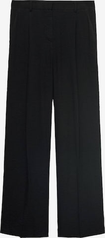 MANGO Pleat-Front Pants 'Carla' in Black: front