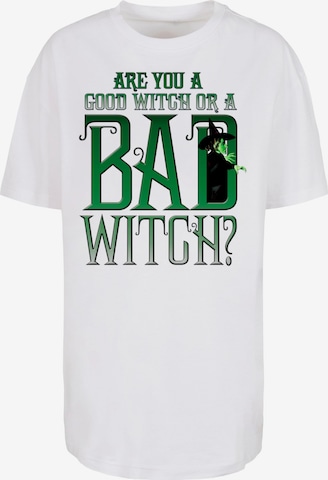 ABSOLUTE CULT Shirt 'The Wizard of Oz - Bad Witch' in Weiß: Vorderseite
