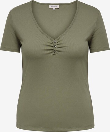 ONLY Carmakoma - Camisa 'Tine' em verde: frente