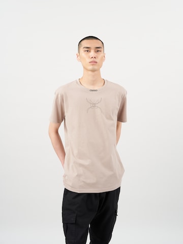 Cørbo Hiro - Camiseta 'Ronin' en beige: frente