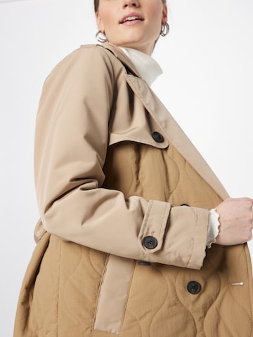 VERO MODA Between-Seasons Coat 'SUTTON' in Brown