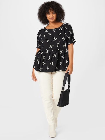 Selected Femme Curve Blouse 'ILVA' in Zwart