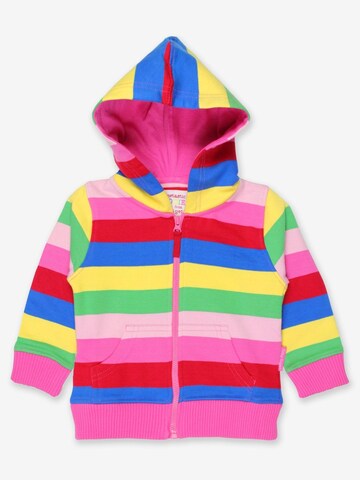 Toby Tiger Sweatjacke in Pink: Vorderseite