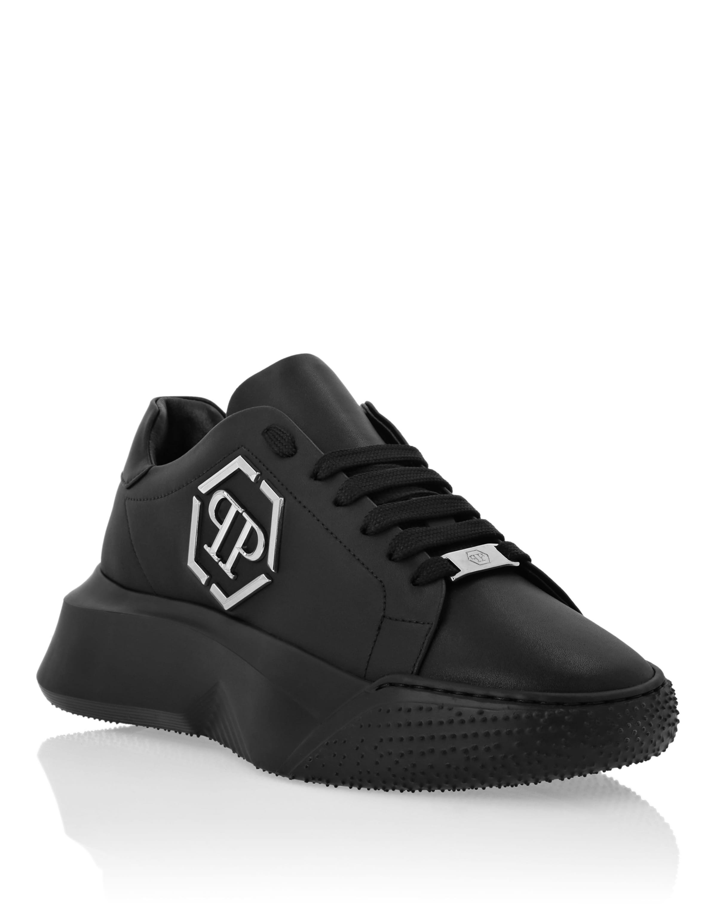 Philipp Plein Platform trainers 'Godzilla' in Black: front