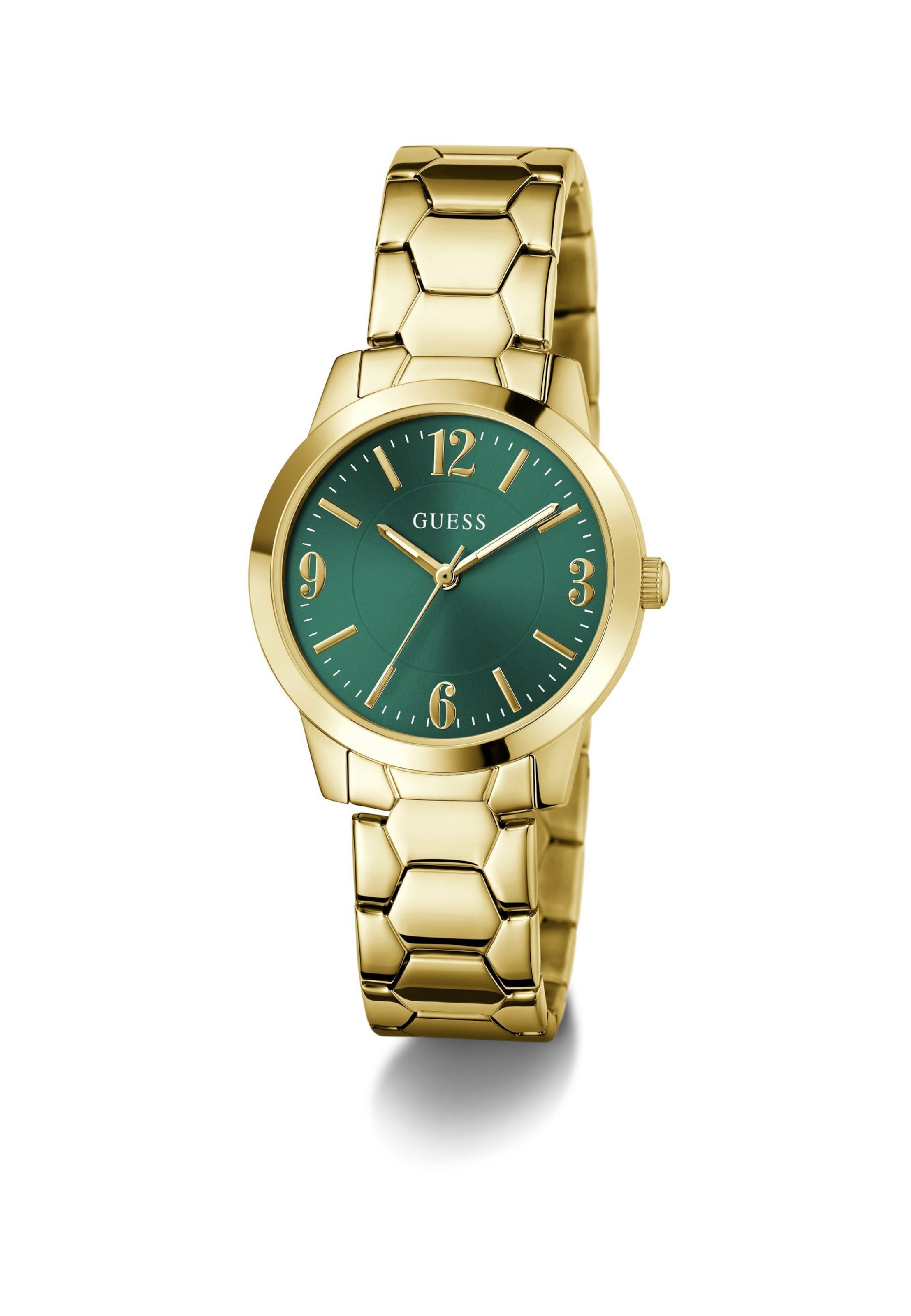 GUESS Analogt ur 'WINNI' i guld