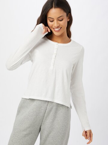 AERIE - Camiseta para dormir en blanco: frente