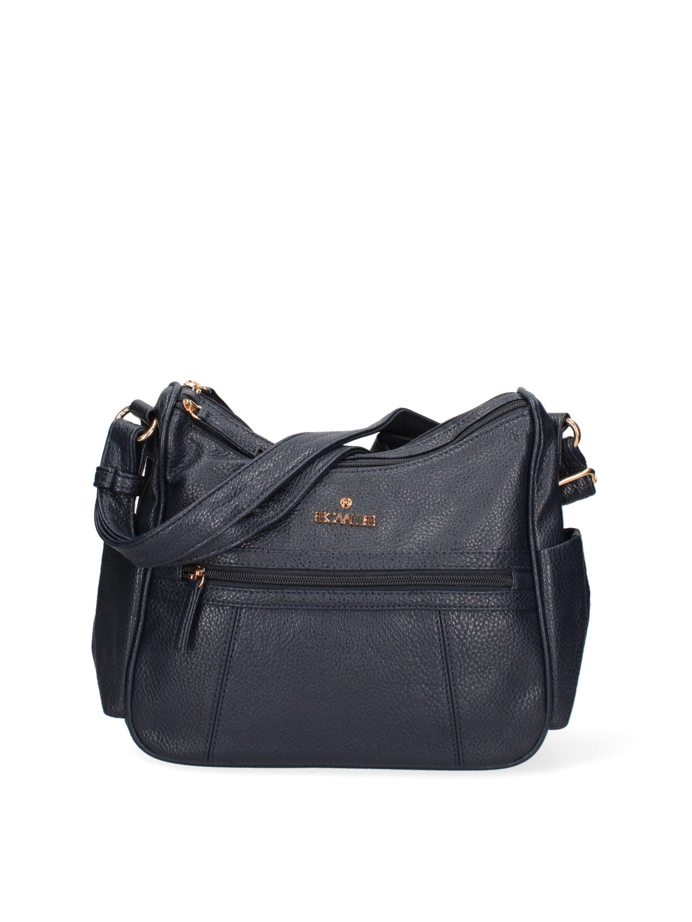 Borsa a tracolla 'Borsa a Tracolla Donna B Cavalli Ecopelle Zip Tasche Multiple 28x24cm' di B. Cavalli in blu: frontale