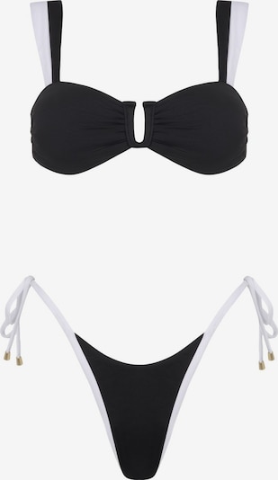 Acuarela Brand Bikini 'Royale U Bikini Set - Tie side' koossa S värissä musta, Tuotenäkymä