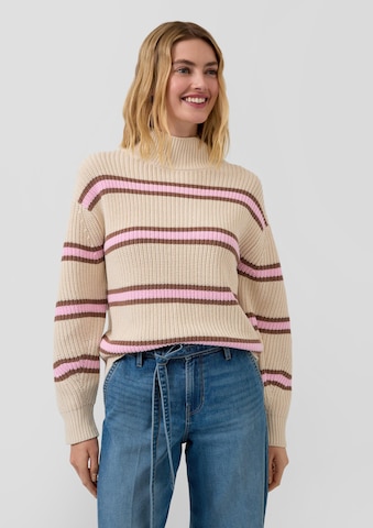 s.Oliver Sweater in Beige: front