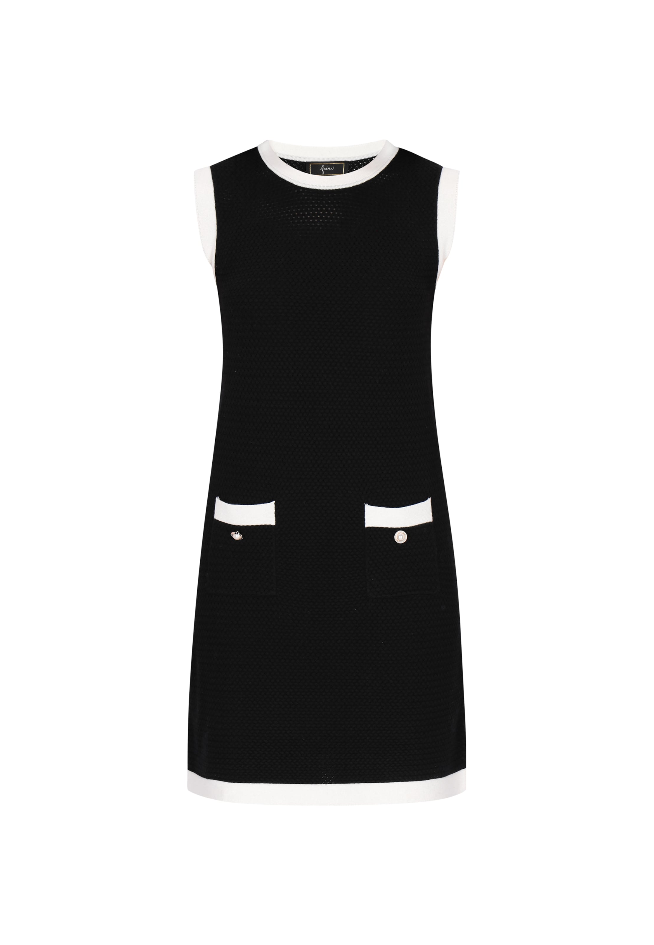 faina Cocktailjurk 'Festive' in Zwart: voorkant