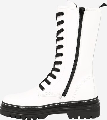 GABOR Lace-Up Ankle Boots in White